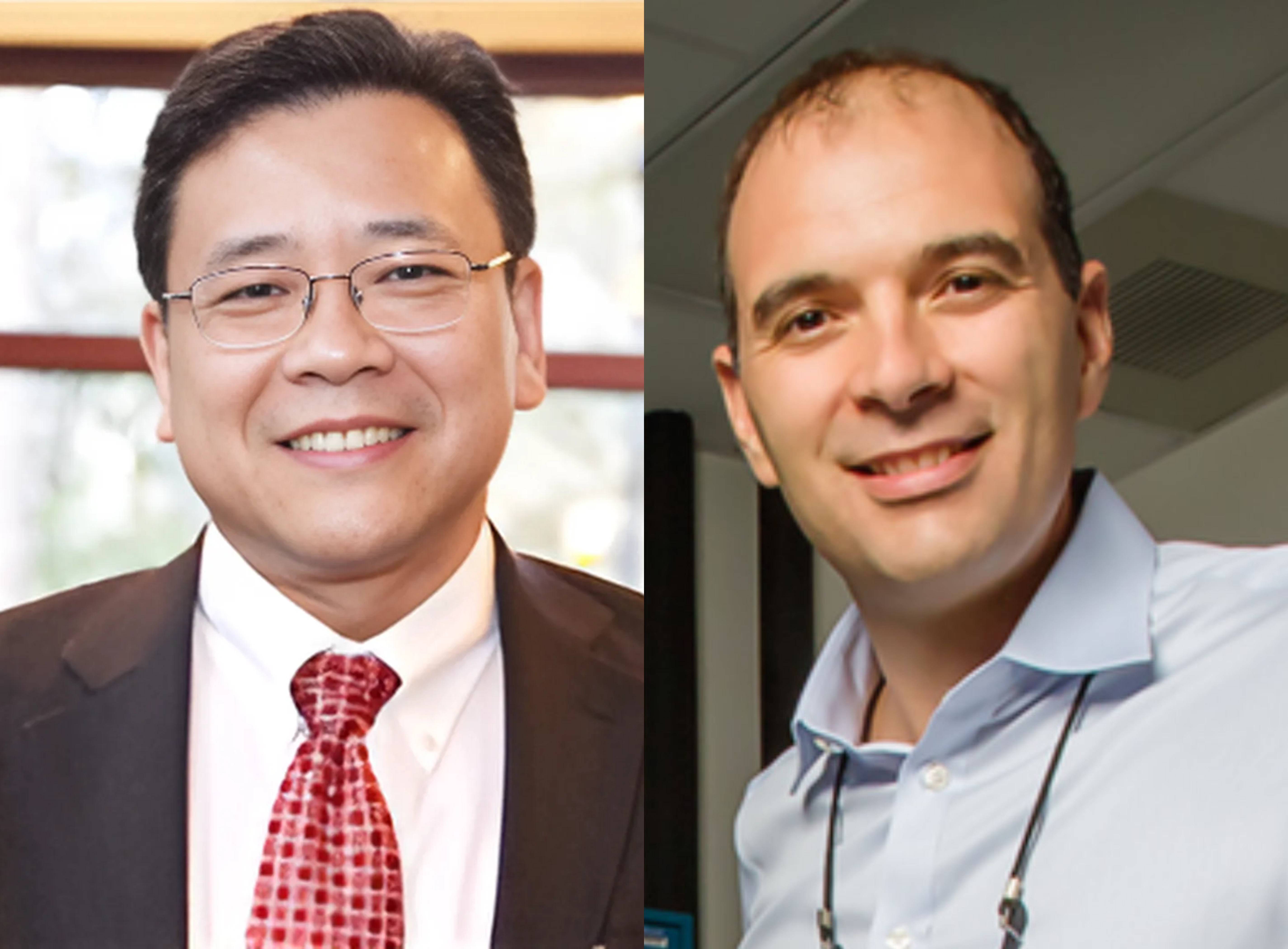 Professors Shuming Nie and Viktor Gruev