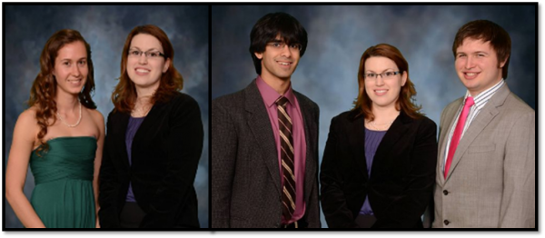 Lady Kelsey Erickson, Dr Jenny Amos, Neil Bhateja, Dr Jenny Amos, Isaac DuPree Photos edited from Memory Lane Photography(C) www.cuphotog.com