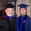 Edgar Goluch, pictured with Dr. Bruce Wheeler.