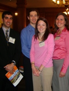 From left to right, Lucas Brandon Edelman, Wiktor Gustaw Stopka, Megan O&rsquo;Connor and Margie Mathewson. Not pictured, Devin Kirit Patel.