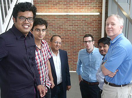 Pictured here, left to right: Akid Ornob, Tanmay Ghonge, Rashir Bashir, Greg Damhorst, Anurup Ganguli, and Brian Cunningham.