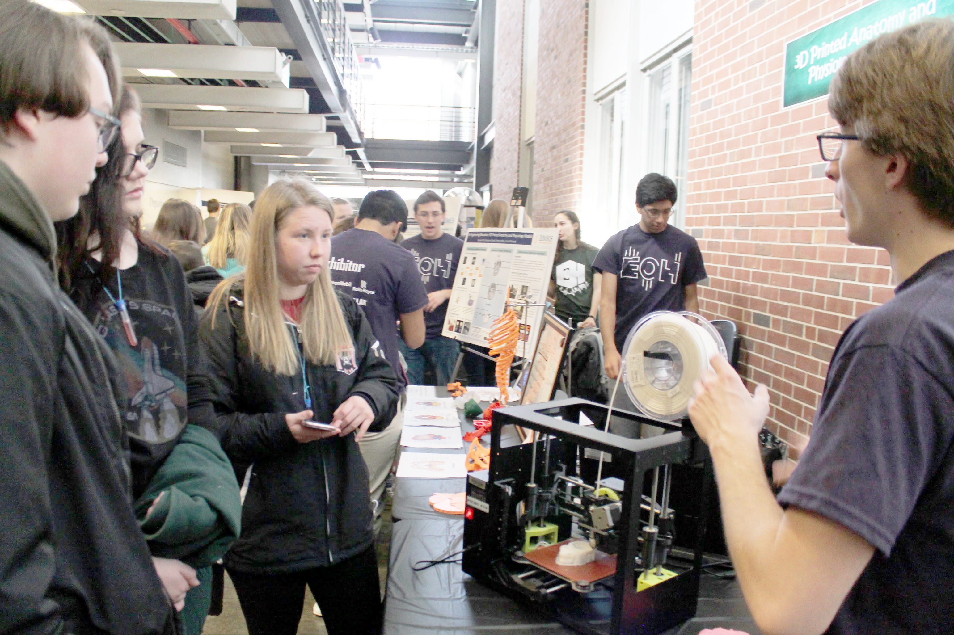 The Bioengineering team won a first-prize award for their outreach project, which they presented at the 2018 Engineering Open House on campus. 