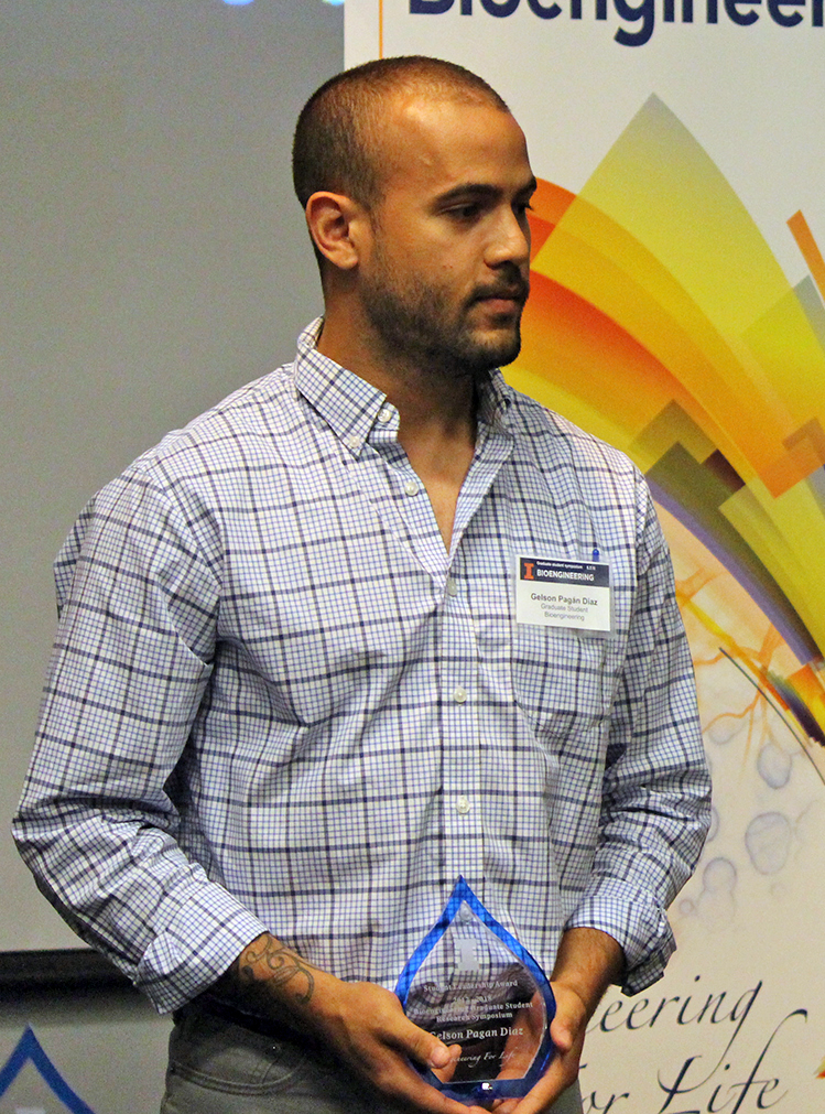 Gelson Pagan Diaz received the Bioengineering Student Leadership award. 