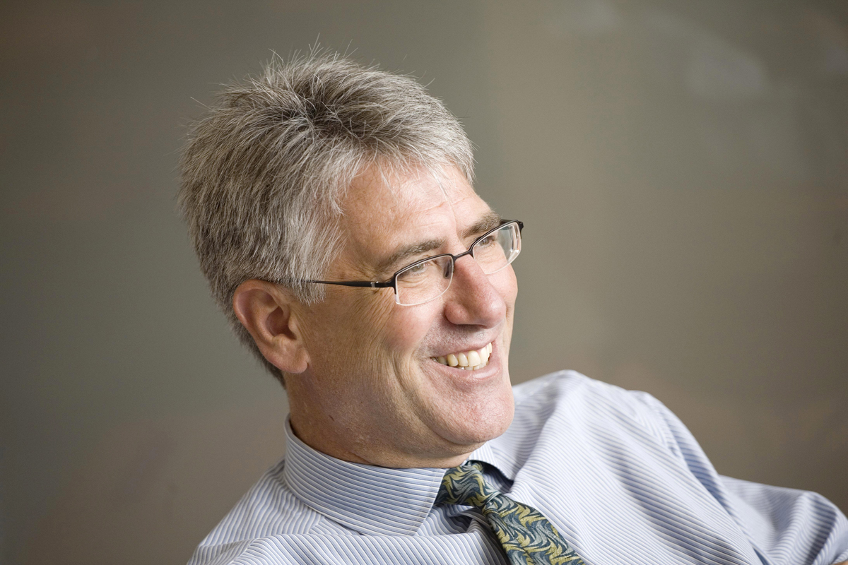 Animal Sciences Professor Lawrence Schook, who is also a Bioengineering Graduate Program faculty member.

Photo by Don Hamerman