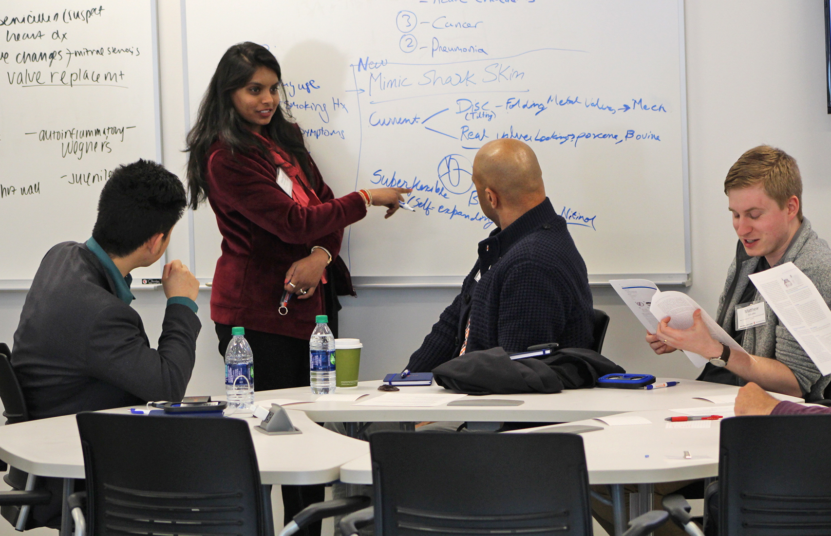 Mayo Clinic and Illinois Bioengineering M.Eng. students participated in case-based learning sessions during the workshop. 