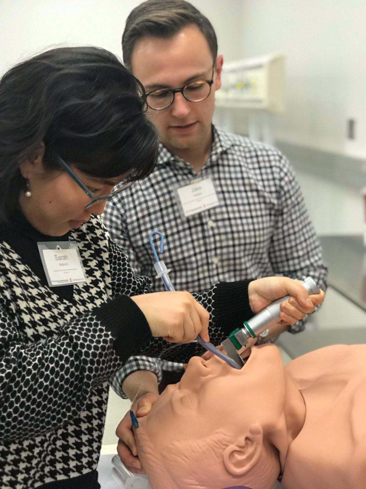 During the two-day workshop, students toured the Jump Simulation Center, a medical training facility of the Carle Illinois College of Medicine. 