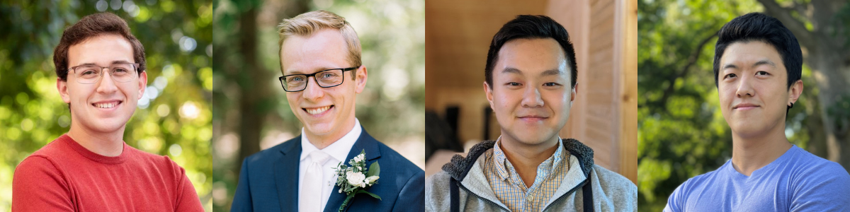 From left to right: Benjamin David, Vince Kelly, Jason Wang, Yi Wen