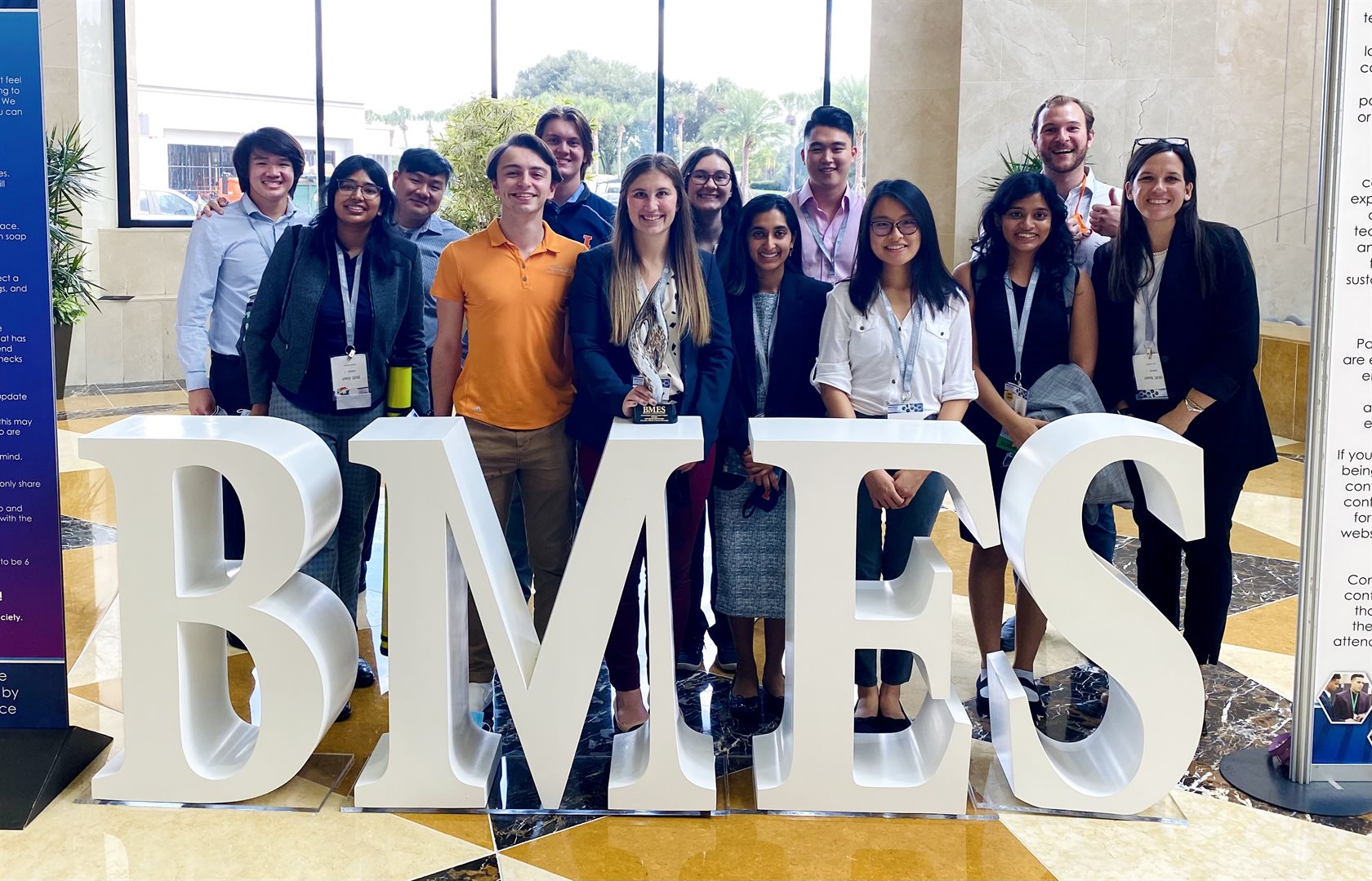 Illinois bioengineering attendees at the 2021 BMES Annual Meeting in Orlando, Florida.&nbsp;