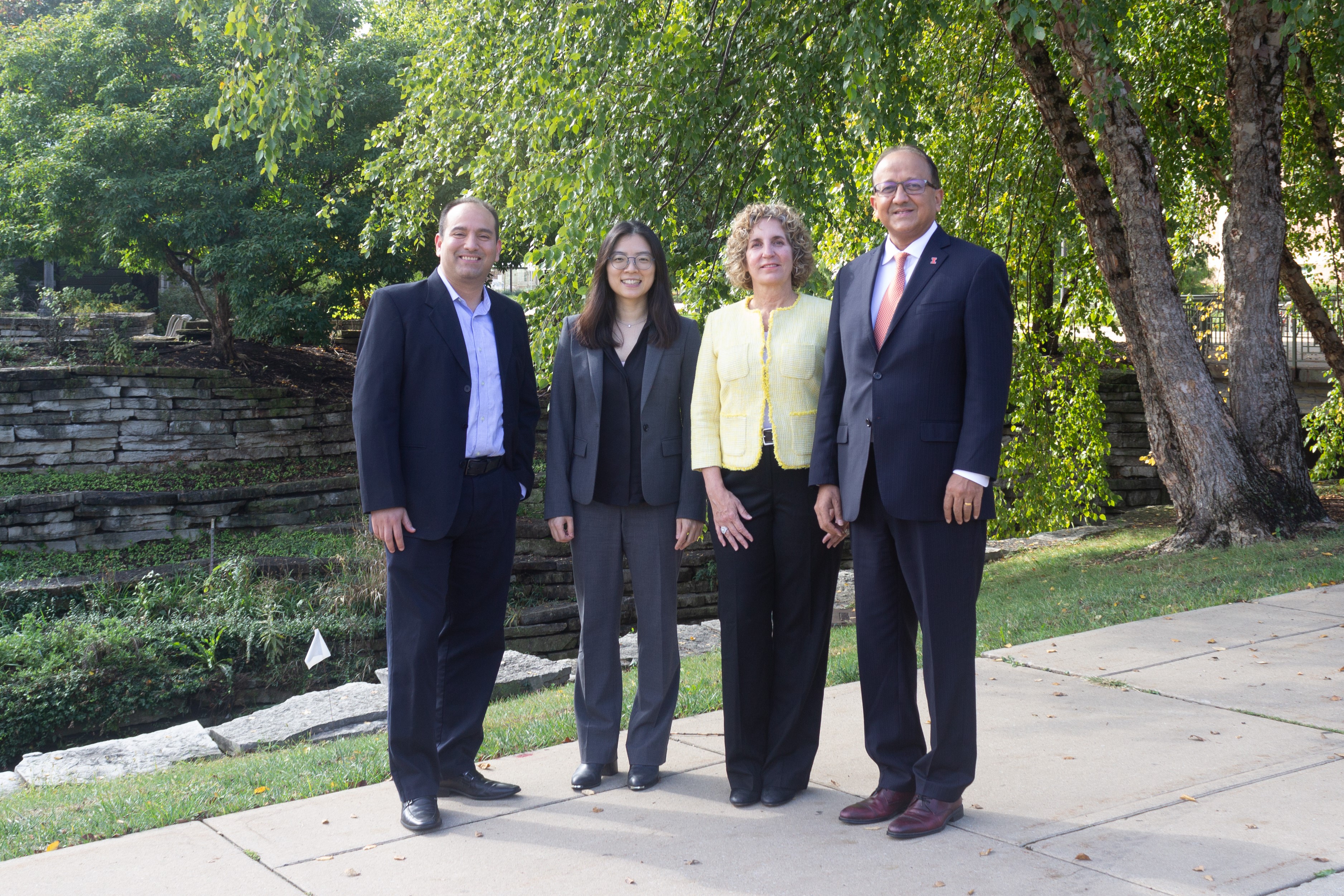 The team, from left: Enrique Valera, Hee-sun Han, Karen White and Rashid Bashir