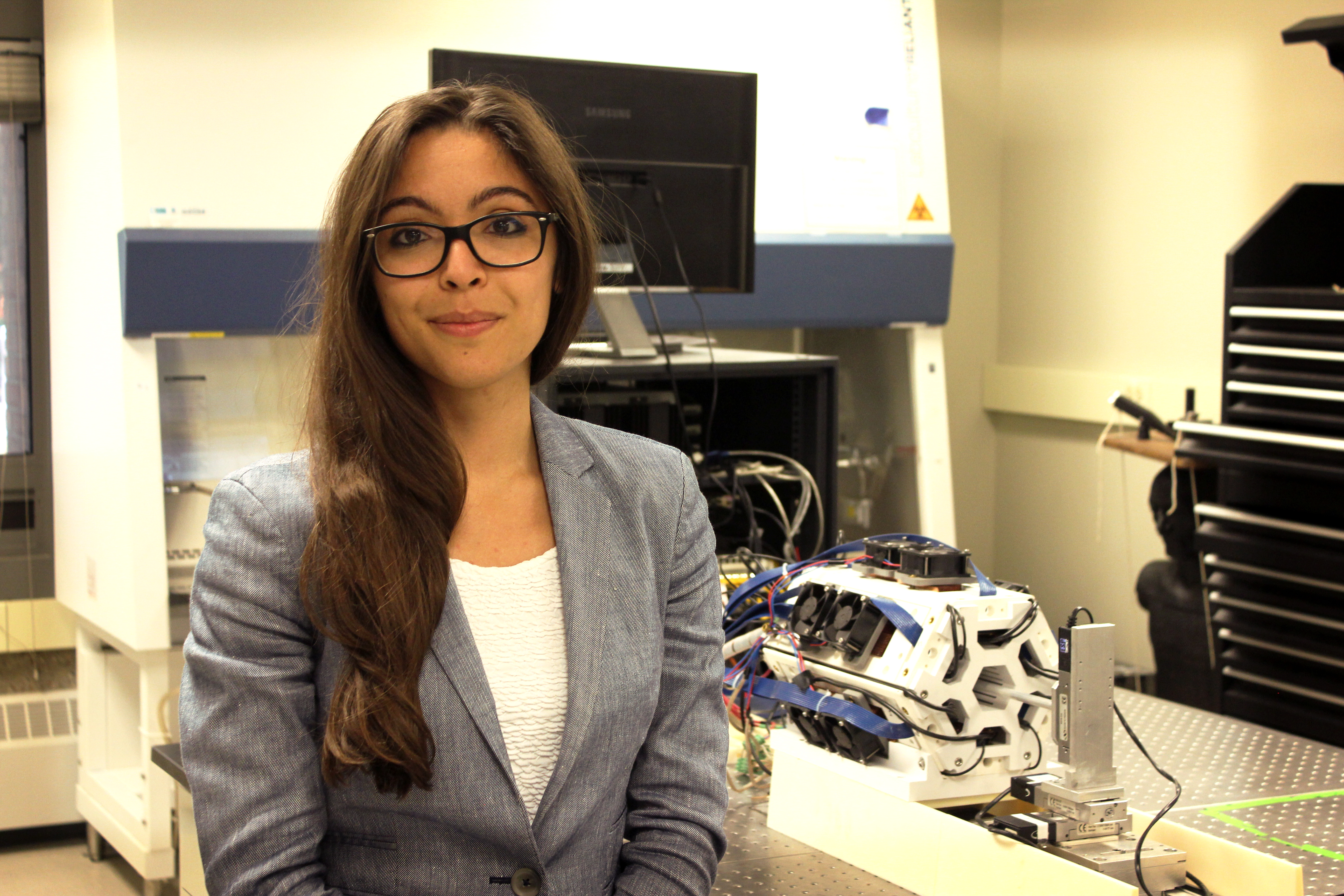 biomedical post-doctoral researcher Elena Zanonni at the University of Illinois Urbana-Champaign