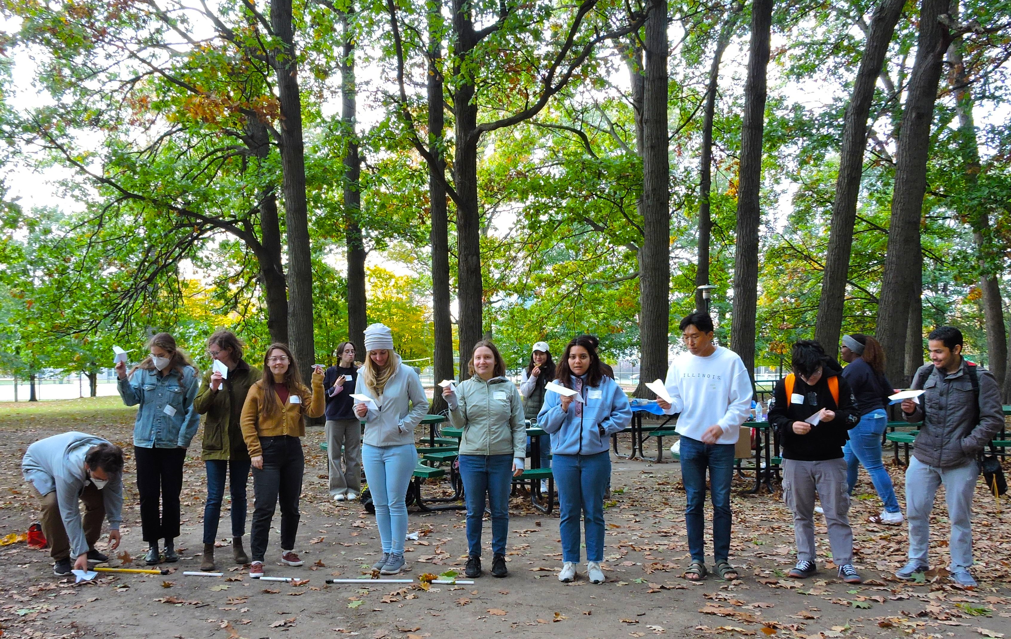 Brittany Payan (fifth from right) and other ambassadors at a recent cook-out picnic