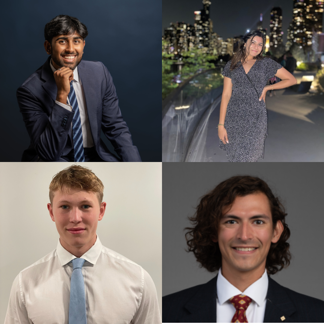 Top row, left to right: Christopher George, Myra Kamdar. &amp;lt;br&amp;gt;Bottom row left to right:&amp;amp;nbsp;Jas Przybylowicz, Evan Patel