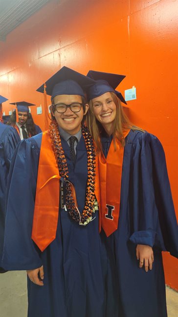 Thomas and Elizabeth, class of 2023 graduates