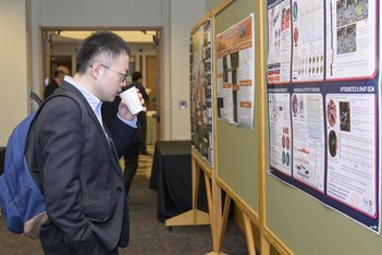 Participants were able to view poster presentations on related research