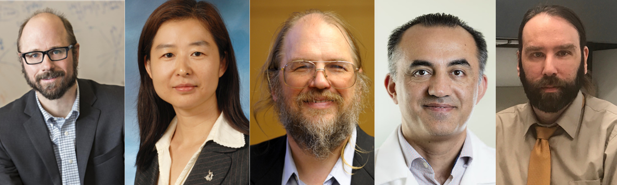 From left: Professors Mark&nbsp;Anastasio, Hua Li, David Forsyth, Mohammad Eghtedari, and Frank Brooks.