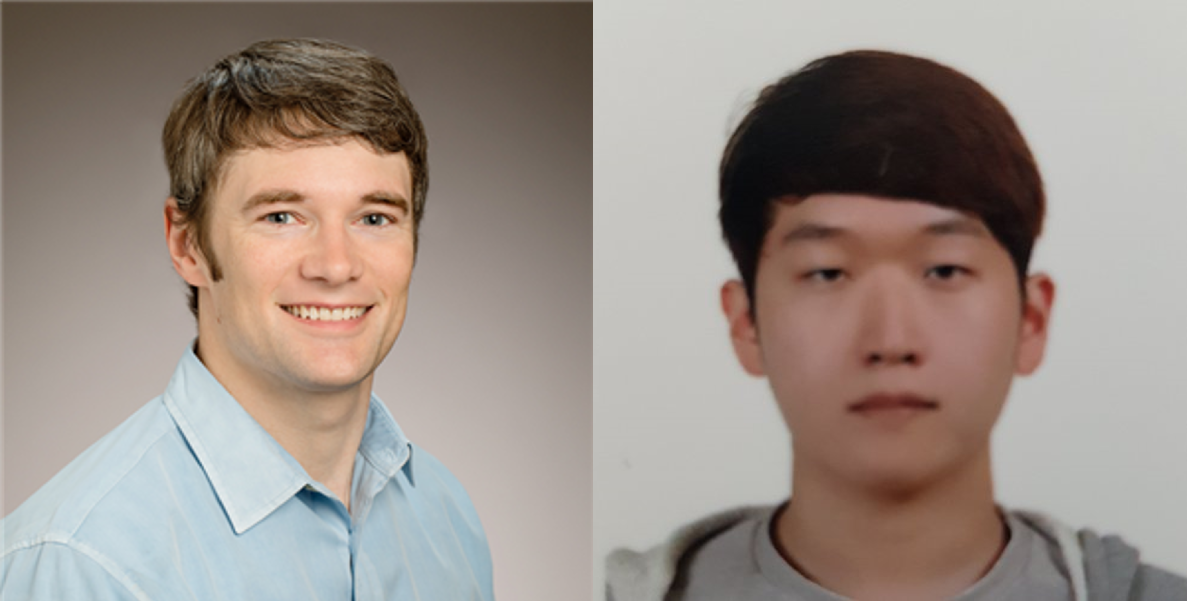 BioE professor Andrew Smith and postdoc Wonseok Lee.