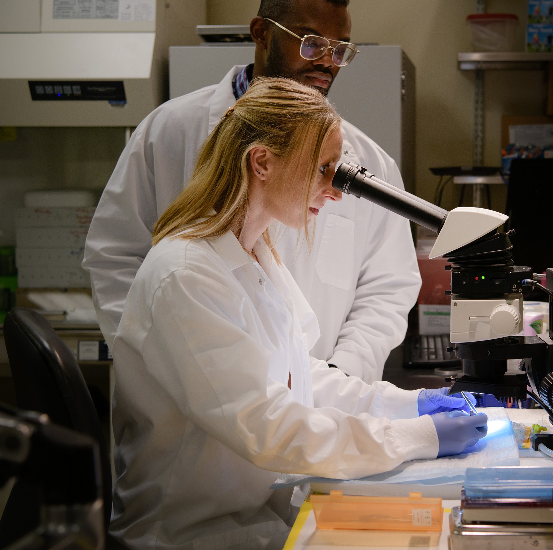 Dr. Catherine Applegate and Goodluck Okoro