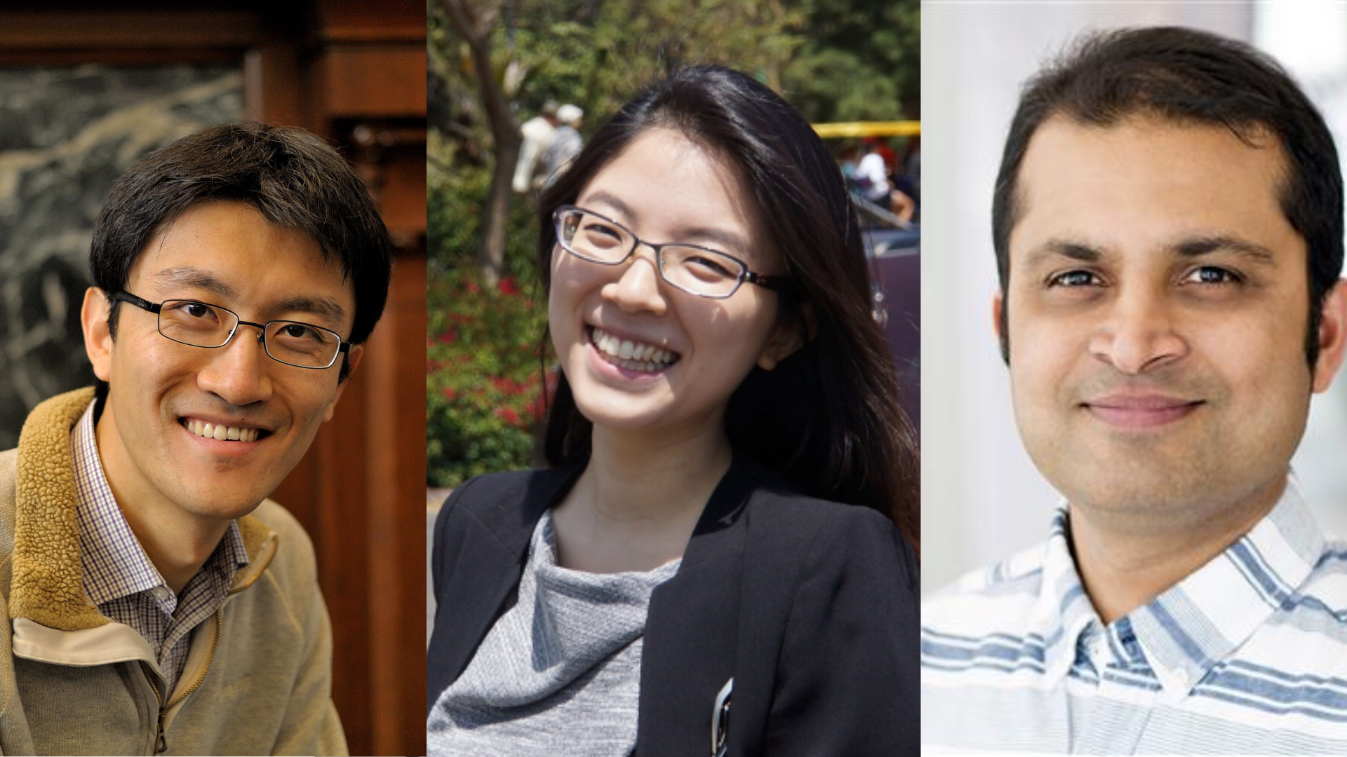 <em>Left to right: Cancer Center at Illinois (CCIL) members Dave Zhao and Hee-Sun Han, and Saurabh Sinha from Georgia Tech University</em>